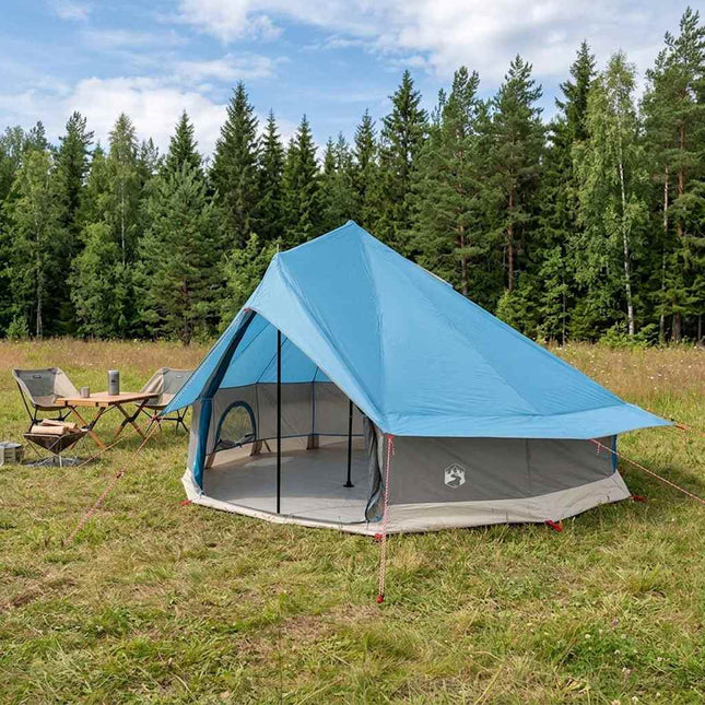 Tipi telt 18-personers Blå Polyester og Stål