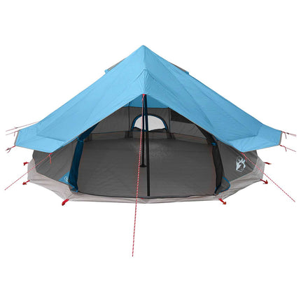 Tipi telt med tag Blå 700 x 700 x 395 cm Polyester og Stål