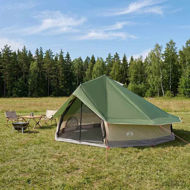 Tipi telt 20-personers Grøn Polyester og Stål