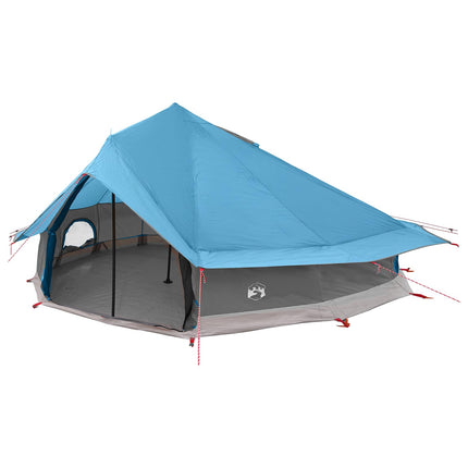 Tipi telt med tag Blå 800 x 800 x 430 cm Polyester og Stål