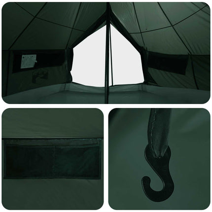 Tipi telt Army Grøn 800 x 800 x 430 cm Polyester og Stål