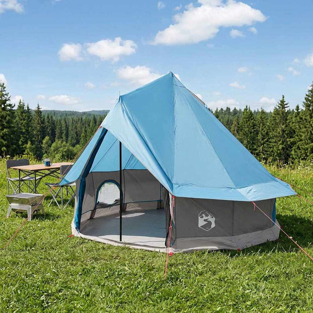Tipi telt 4-personers Blå Polyester og Stål