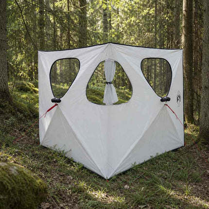 Jagttelt Hvid Blackout 145 x 145 x 150 cm Polyester og Stål