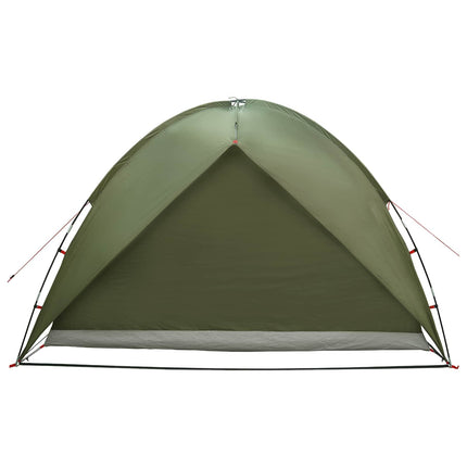 Camping telt med regnslag vandafvisende Kuppel Olivengrøn