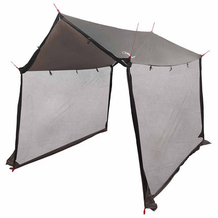 Camping tarp med mesh vægge Brun Grå 270 x 210 x 210 cm