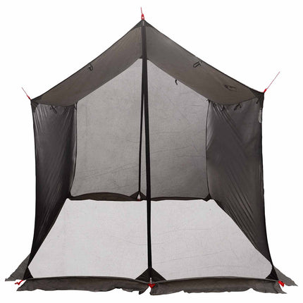 Camping tarp med mesh vægge Brun Grå 270 x 210 x 210 cm
