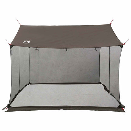 Camping tarp med mesh vægge Brun Grå 270 x 210 x 210 cm