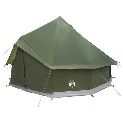 Tipi telt Olivengrøn 300 x 300 x 200 cm Polyester og Stål