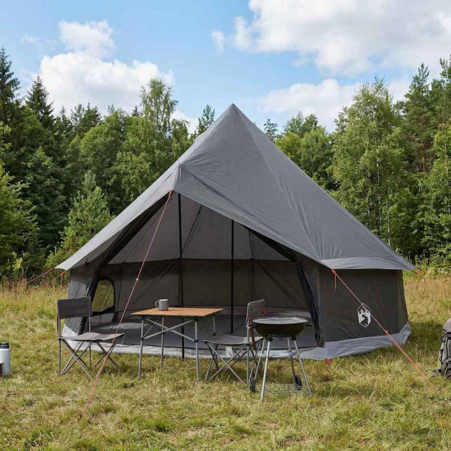 Tipi telt 6-personers Brun Grå Polyester og Stål