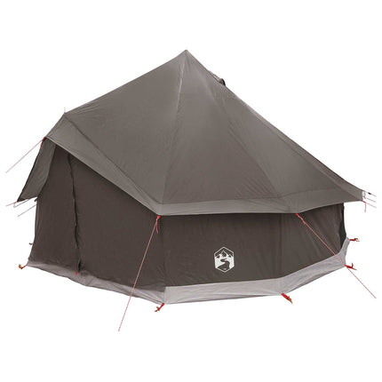 Tipi telt med tag Brun Grå 300 x 300 x 200 cm Polyester og Stål