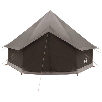 Tipi telt med tag Brun Grå 300 x 300 x 200 cm Polyester og Stål