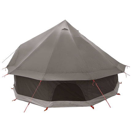 Tipi telt med tag Brun Grå 300 x 300 x 200 cm Polyester og Stål