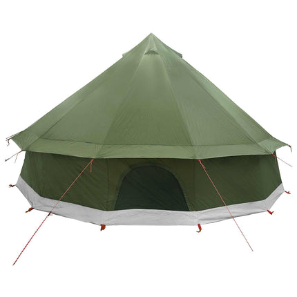 Tipi telt Olivengrøn 400 x 400 x 250 cm Polyester og Stål