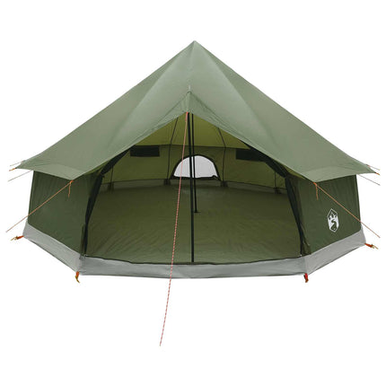 Tipi telt Olivengrøn 400 x 400 x 250 cm Polyester og Stål