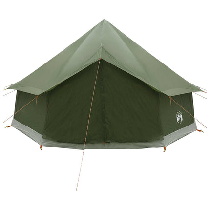 Tipi telt Olivengrøn 400 x 400 x 250 cm Polyester og Stål