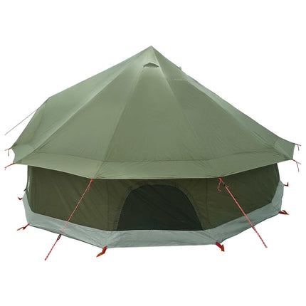 Tipi telt Olivengrøn 400 x 400 x 250 cm Polyester og Stål