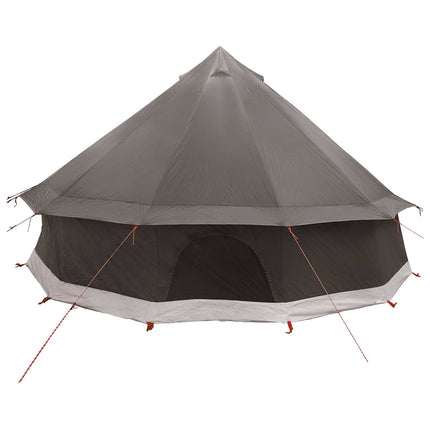 Tipi telt med tag Brun Grå 400 x 400 x 250 cm Polyester og Stål