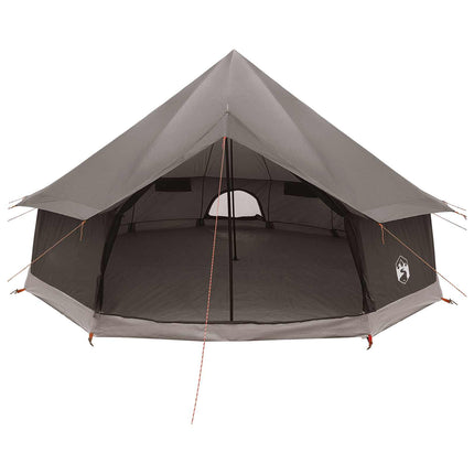 Tipi telt med tag Brun Grå 400 x 400 x 250 cm Polyester og Stål