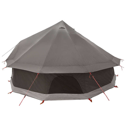 Tipi telt med tag Brun Grå 400 x 400 x 250 cm Polyester og Stål