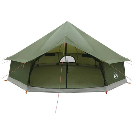 Tipi telt Olivengrøn 600 x 600 x 350 cm Polyester og Stål