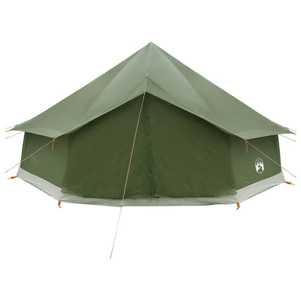 Tipi telt Olivengrøn 600 x 600 x 350 cm Polyester og Stål
