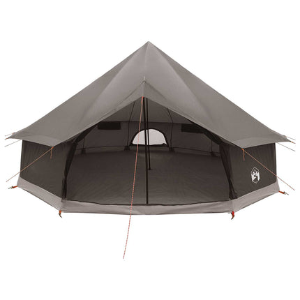 Tipi telt med tag Brun Grå 600 x 600 x 350 cm Polyester og Stål