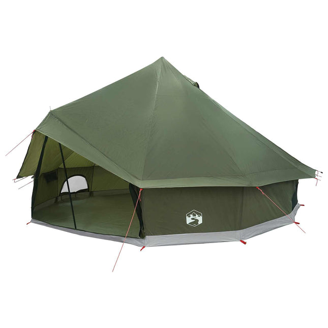 Tipi telt 10-personers Olivengrøn Polyester og Stål