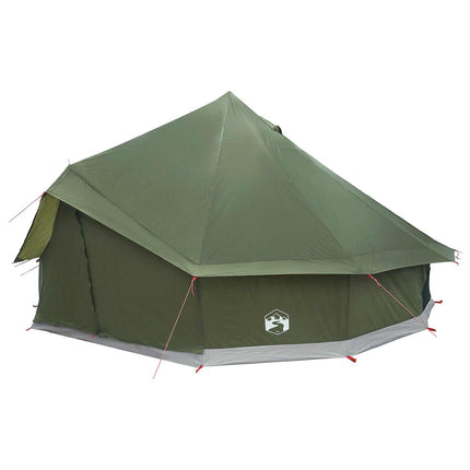 Tipi telt Olivengrøn 500 x 500 x 300 cm Polyester og Stål