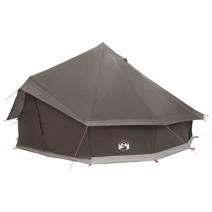 Tipi telt med tag Brun Grå 500 x 500 x 300 cm Polyester og Stål