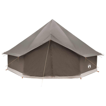 Tipi telt med tag Brun Grå 500 x 500 x 300 cm Polyester og Stål