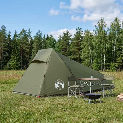 Tunneltelt Oliven grøn 215 x 100 x 90 cm Polyester og Stål