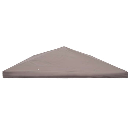 Gazebo Dække med tag Gråbrun 300 x 300 cm Polyester og Stål