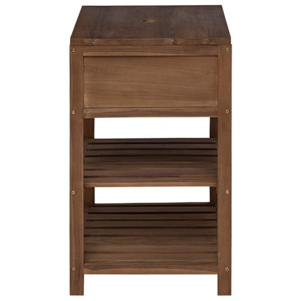 Badeværelsesskab Naturfarvet 60 x 45 x 75 cm Massiv Teaktræ