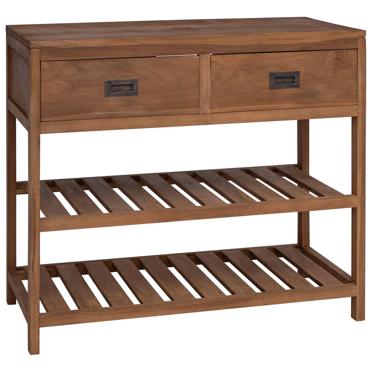 Badevrelsesskab Naturfarvet 90 x 45 x 75 cm Massiv Teaktr