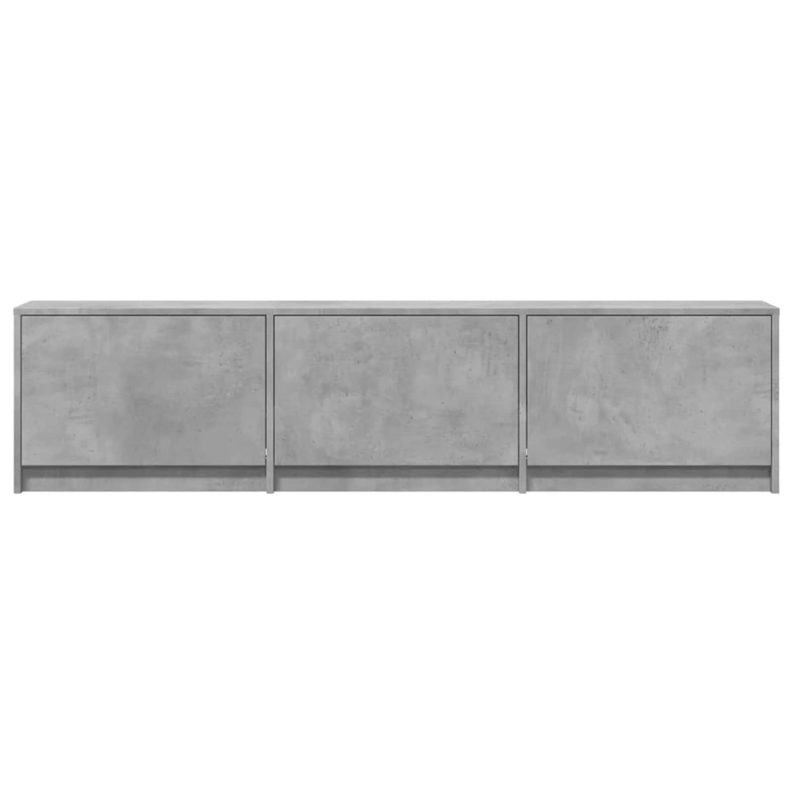 TV-skab med LED Beton 165 x 34 x 40 cm Konstrueret træ