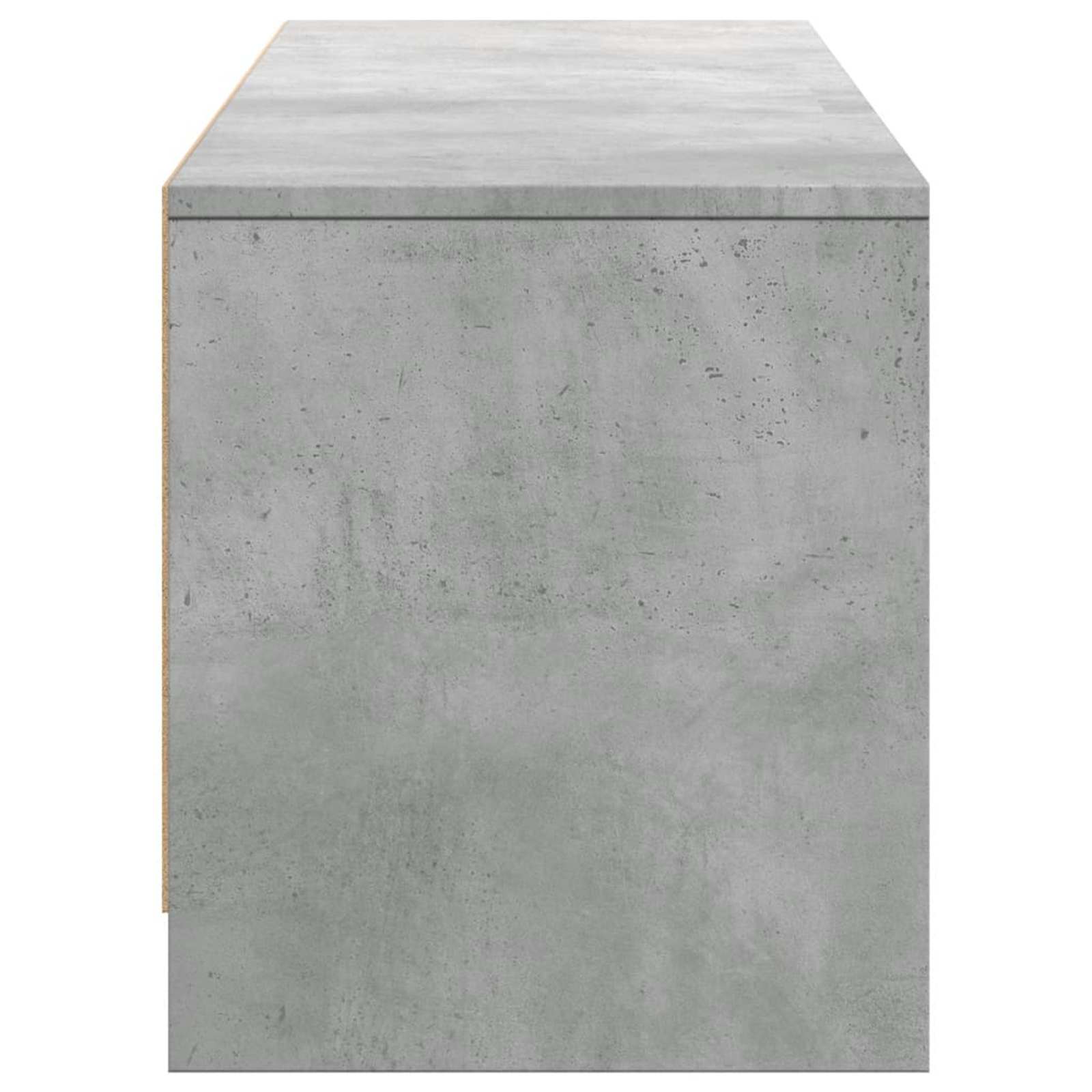 TV-skab med LED Beton 165 x 34 x 40 cm Konstrueret træ