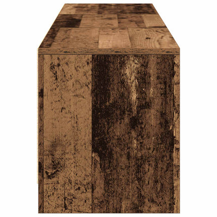 TV-skab med LED Gammelt træ 165 x 34 x 40 cm Konstrueret træ