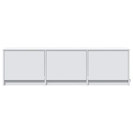TV-skab med LED Hvid 140 x 34 x 40 cm Konstrueret træ