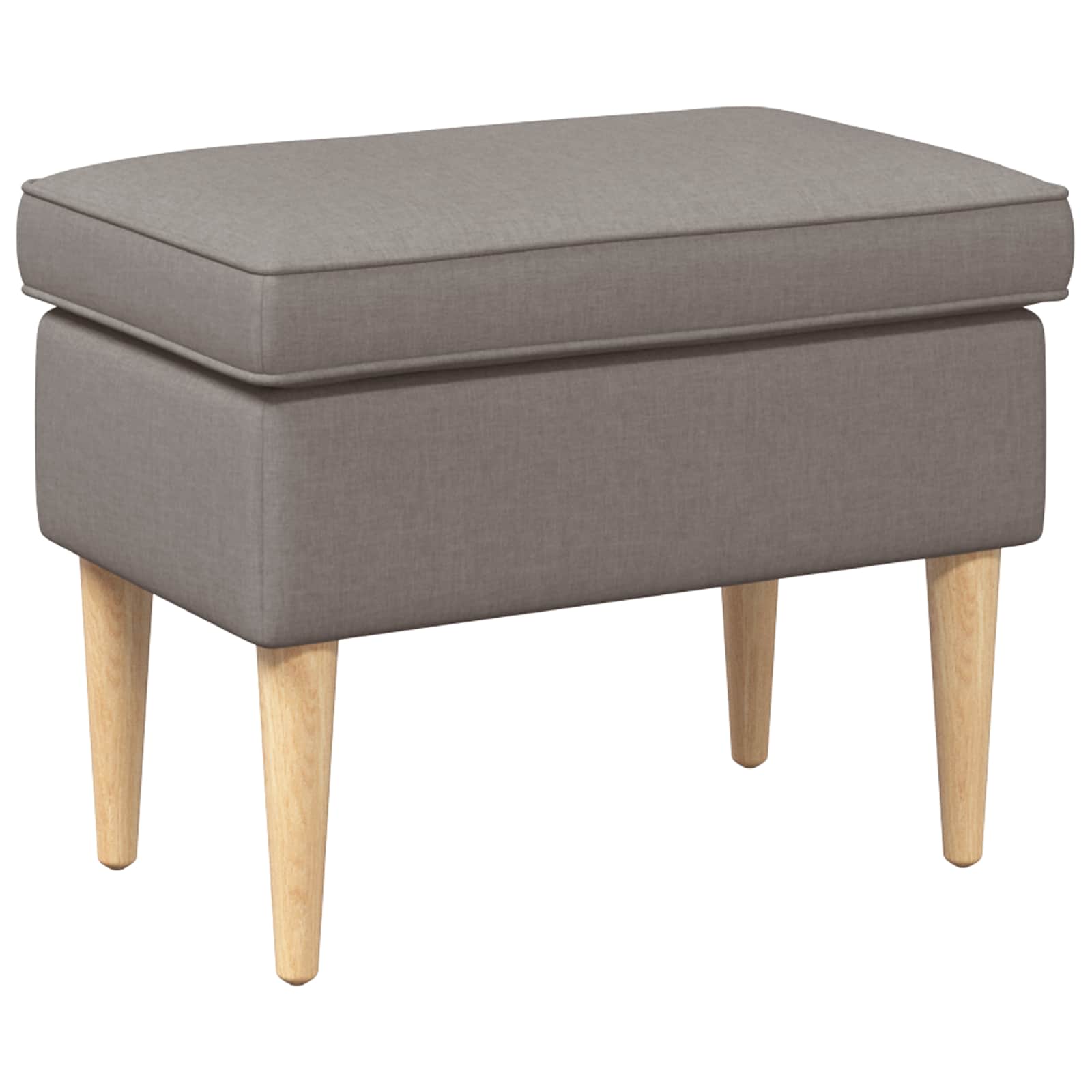 Fodskammel Gråbrun 55 x 35 x 41 cm Polyester