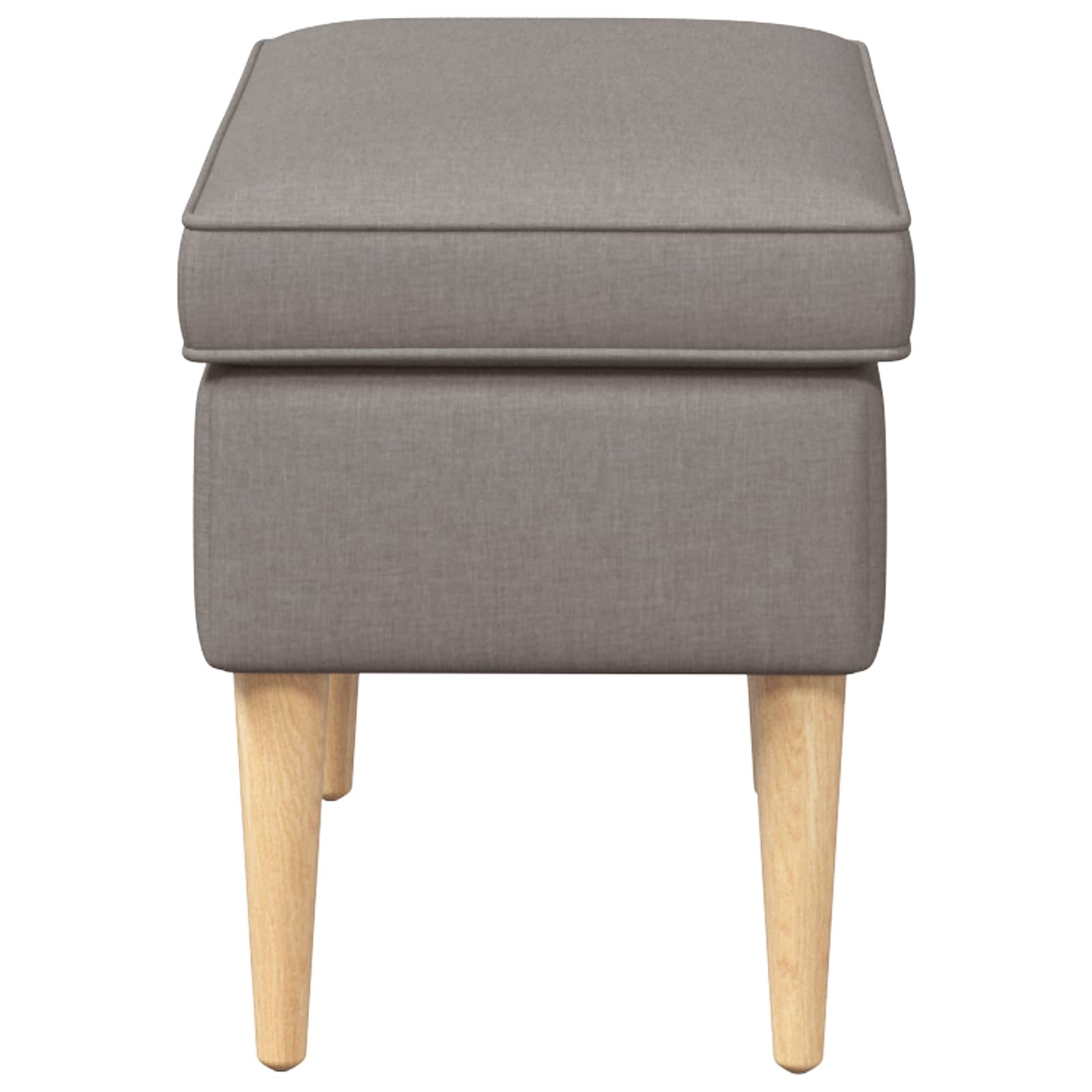Fodskammel Gråbrun 55 x 35 x 41 cm Polyester