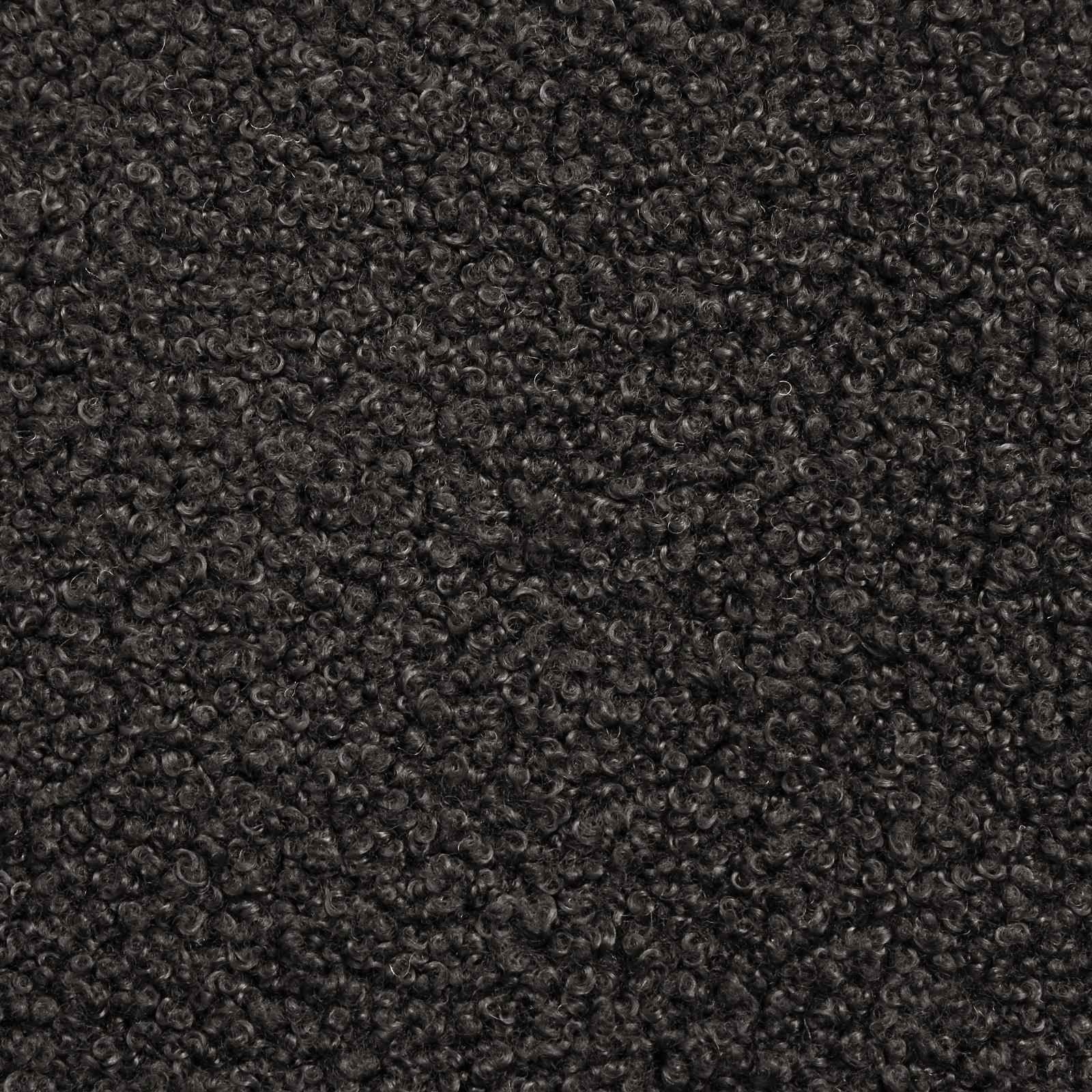 Fodskammel Sort 55 x 35 x 41 cm Bouclé