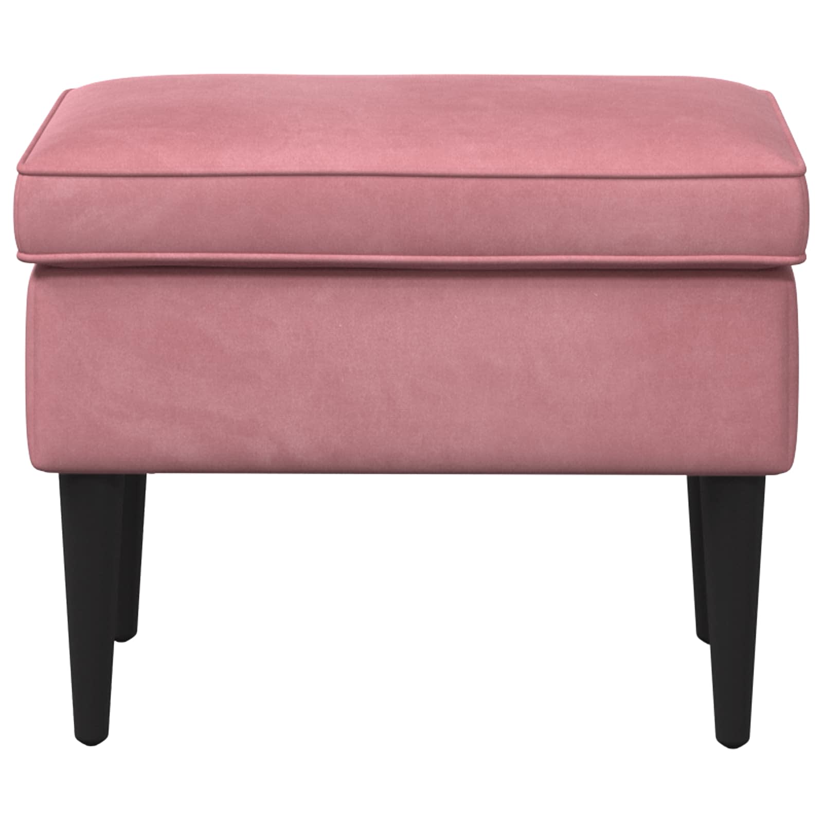 Fodskammel Lyserød 55 x 35 x 41 cm Fløjl