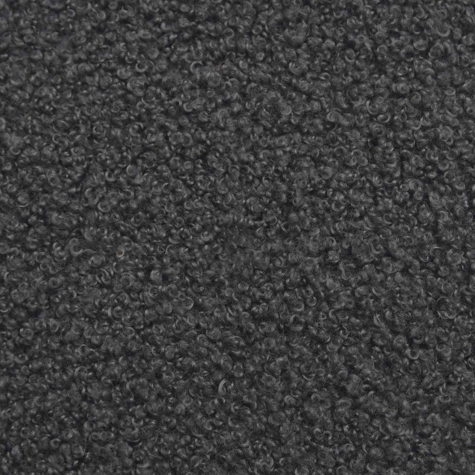 Fodskammel Mørkegrå 55 x 35 x 41 cm Bouclé