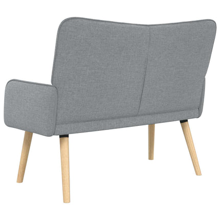 2-personers sofa Lysegrå 115 x 61 x 87 cm Stof
