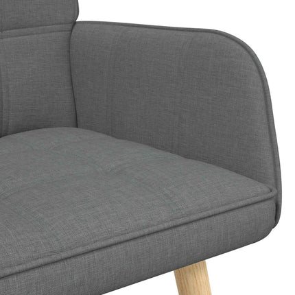 2-personers sofa Mørkegrå 115 x 61 x 87 cm Stof