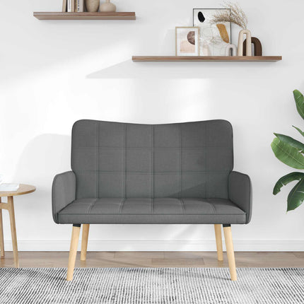 2-personers sofa Mørkegrå 115 x 61 x 87 cm Stof