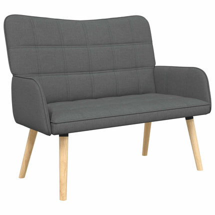 2-personers sofa Mørkegrå 115 x 61 x 87 cm Stof
