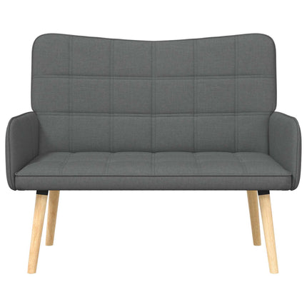 2-personers sofa Mørkegrå 115 x 61 x 87 cm Stof