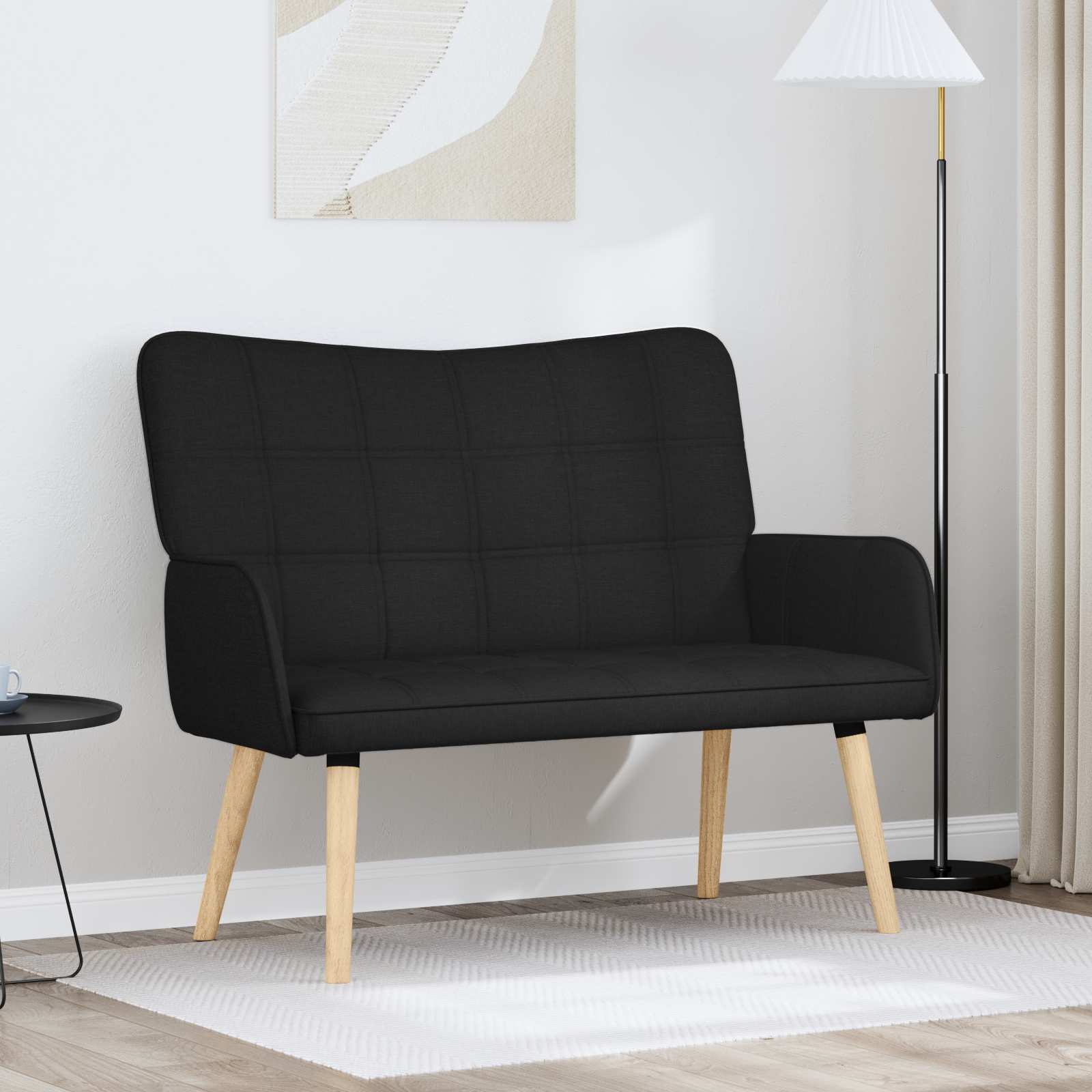 2-personers sofa Sort 115 x 61 x 87 cm Stof