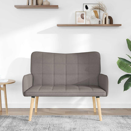 2-personers sofa Gråbrun 115 x 61 x 87 cm Stof
